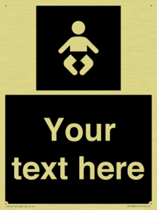 Custom information: black panel baby change